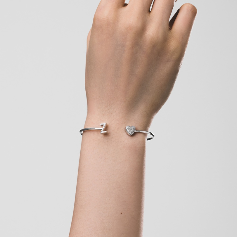 Initial Armband - 925 Sterling Silber