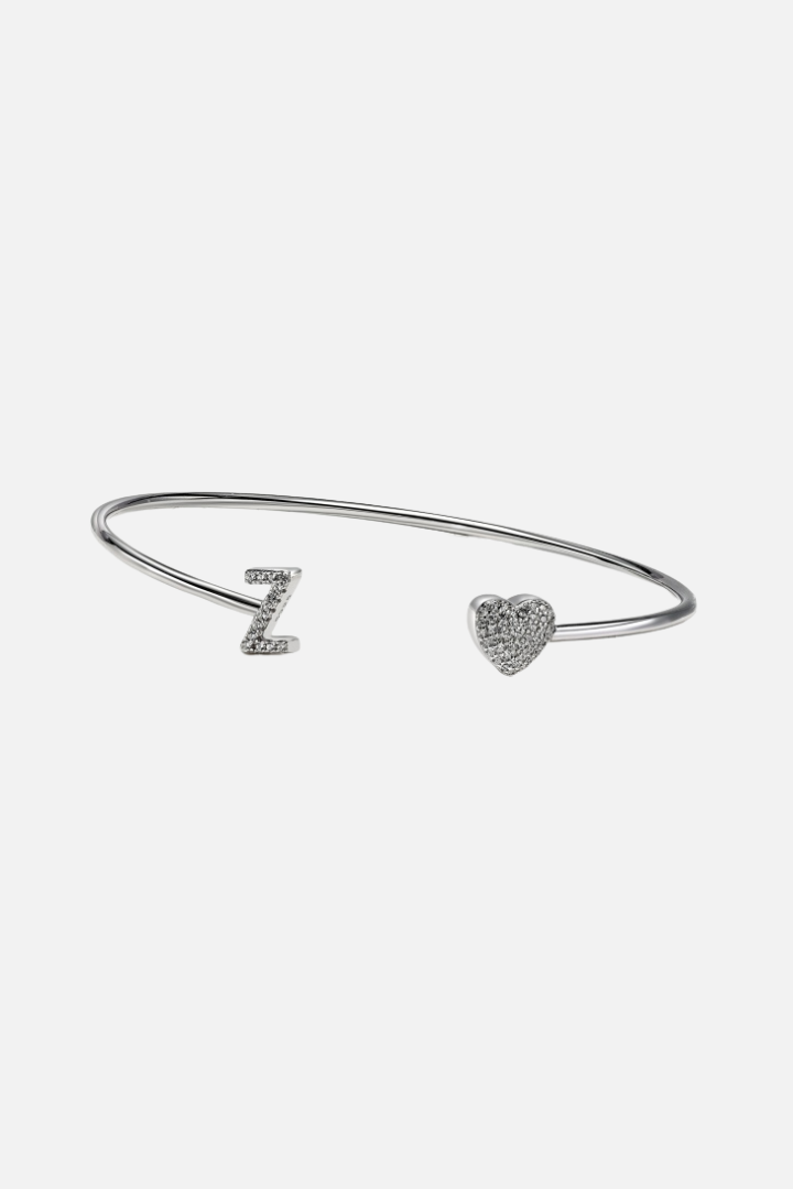 Initial Armband - 925 Sterling Silber